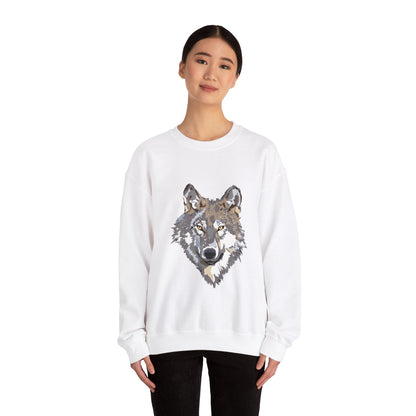 Heavy Blend™ Crewneck Sweatshirt: Wolves #1