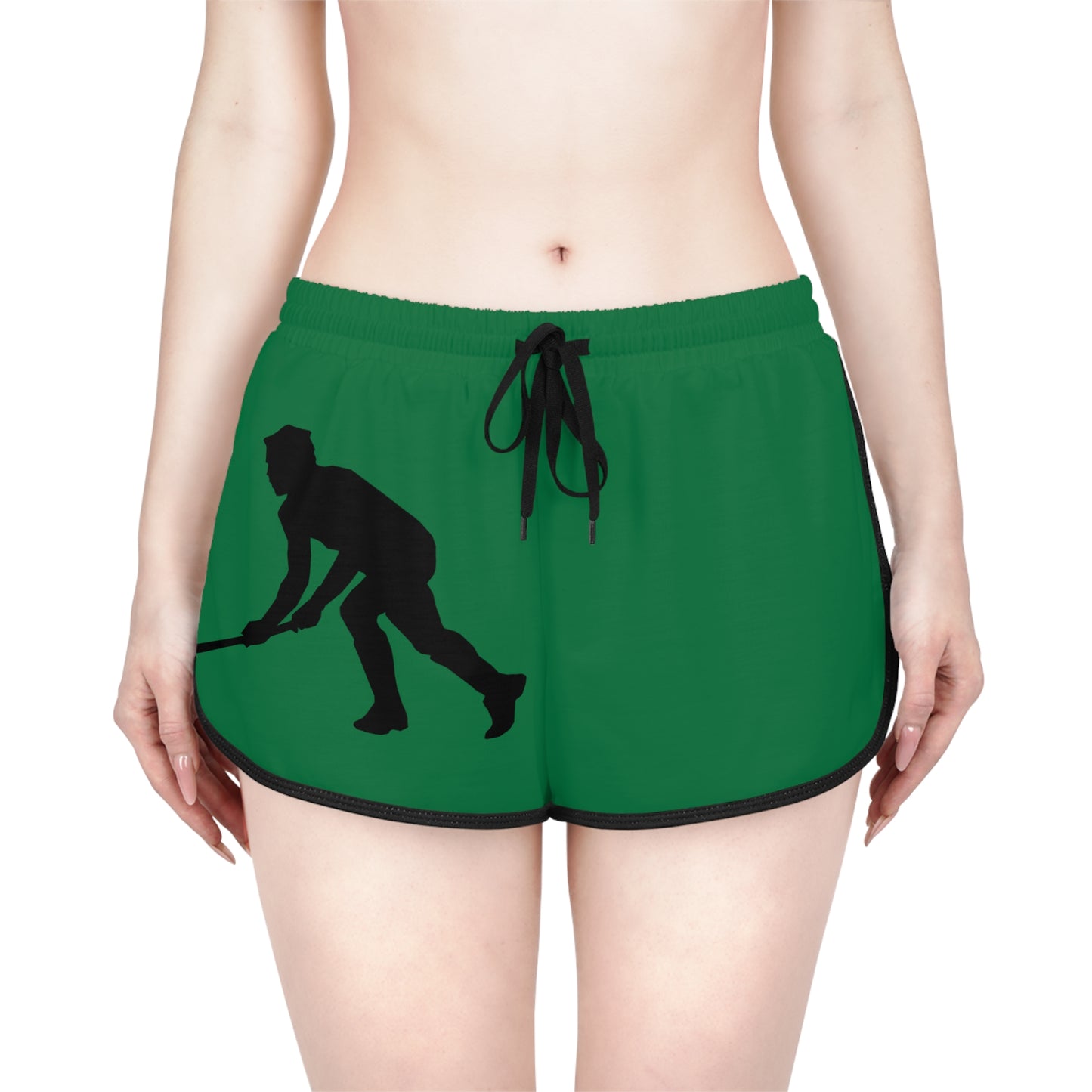 Women's Relaxed Shorts: Hockey Dark Green