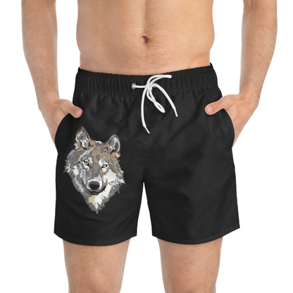 Swim Trunks: Wolves Black