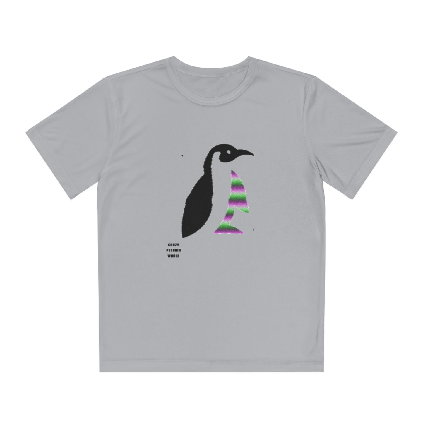 Youth Competitor Tee #1 : Crazy Penguin World Logo