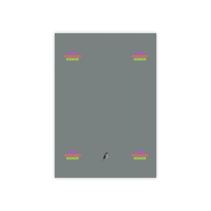 Post-it® Note Pads: Lost Remember Honor Dark Grey