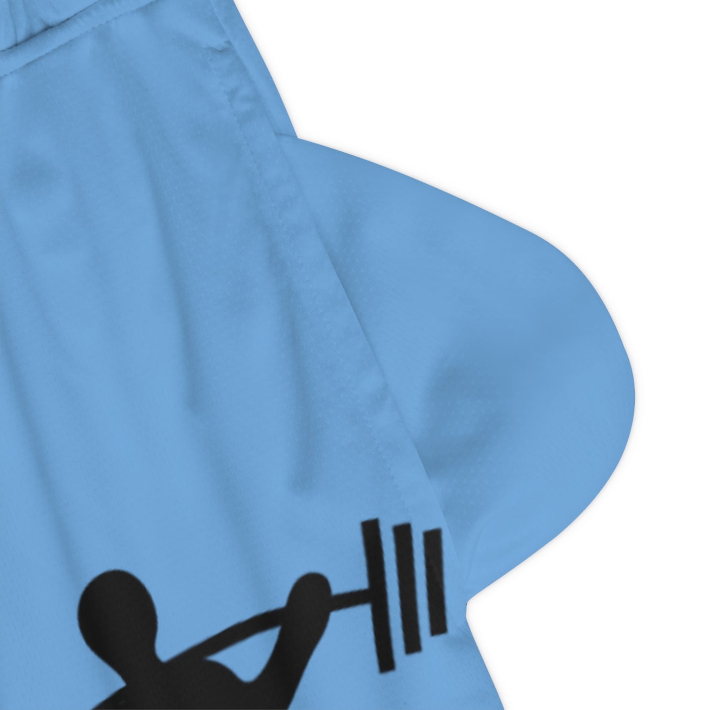 Basketball Rib Shorts: Weightlifting Lite Blue