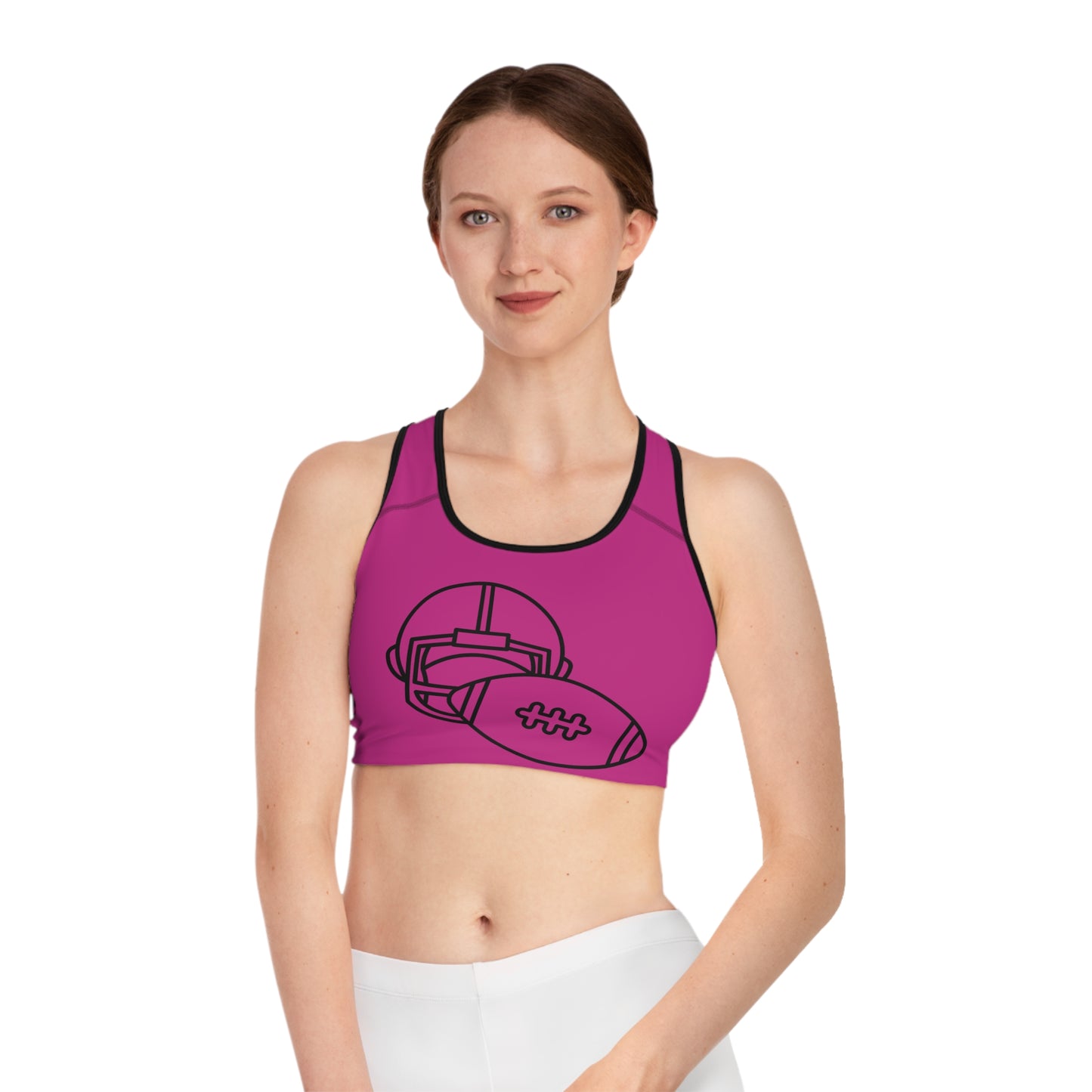 Sports Bra: Football Pink