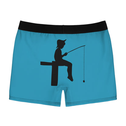 Men's Boxer Briefs: Fishing Turquoise