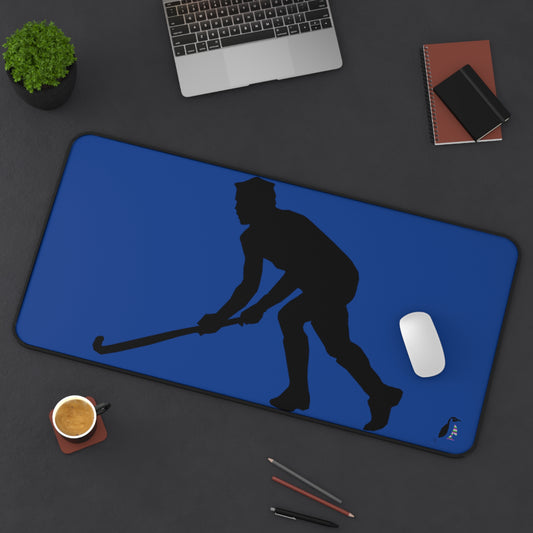 Desk Mat: Hockey Dark Blue