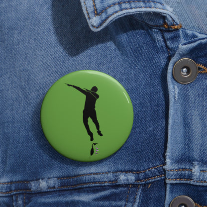 Custom Pin Buttons Dance Green