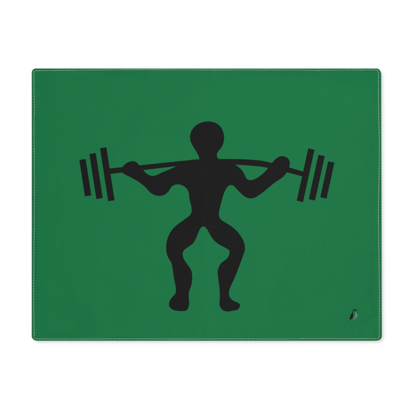 Placemat, 1pc: Weightlifting Dark Green