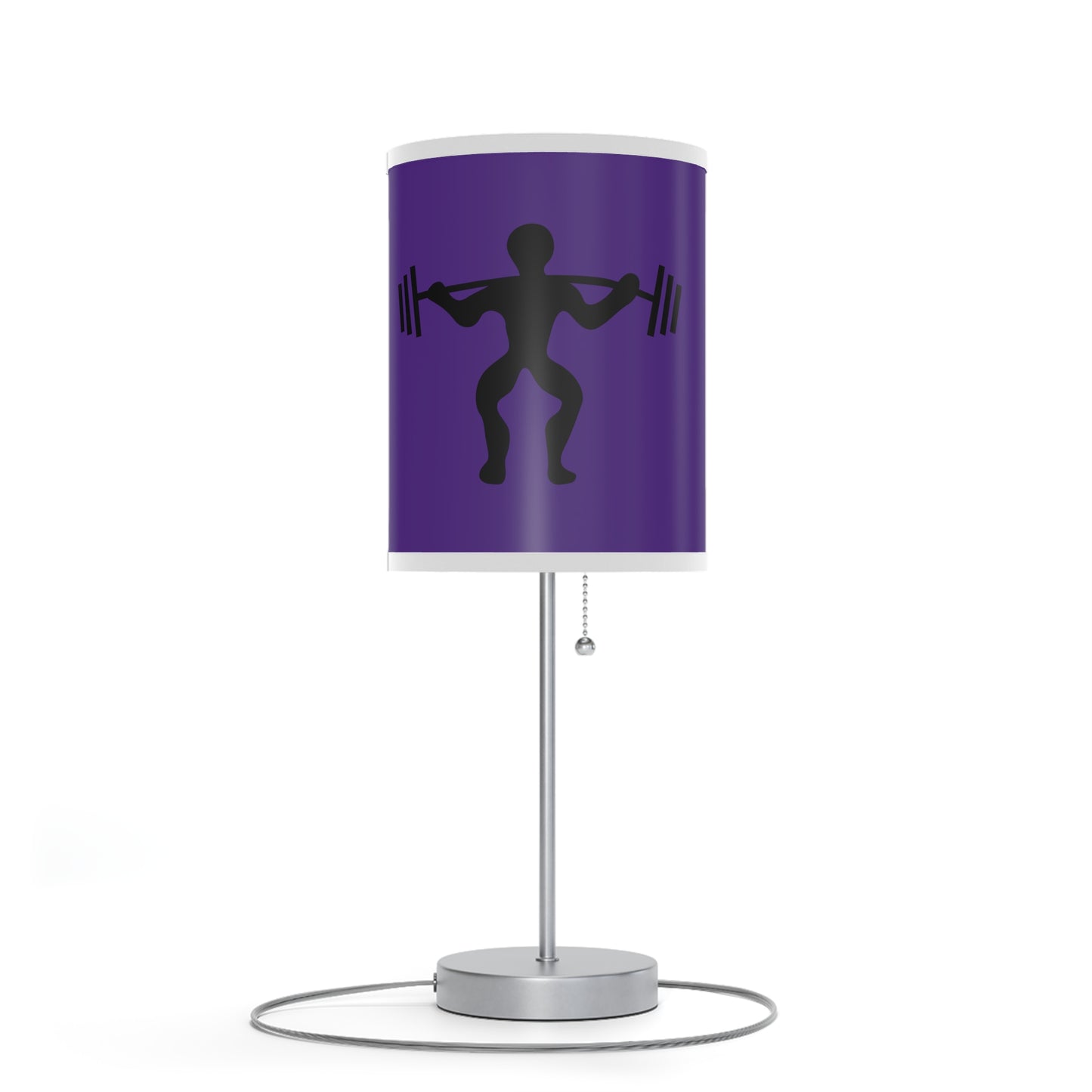 Lamp on a Stand, US|CA plug: Weightlifting Purple