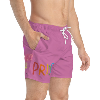 Swim Trunks: LGBTQ Pride Lite Pink