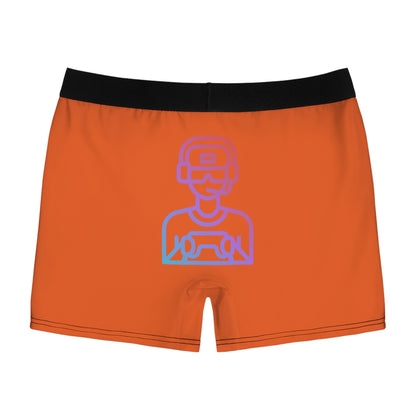 Men's Boxer Briefs: Gaming Orange