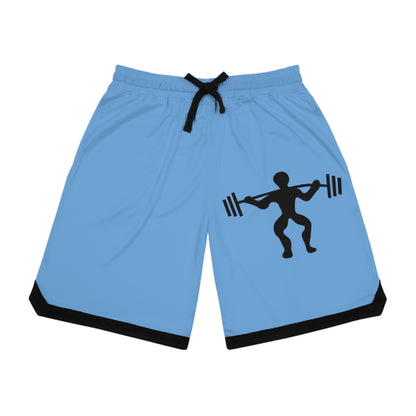 Basketball Rib Shorts: Weightlifting Lite Blue