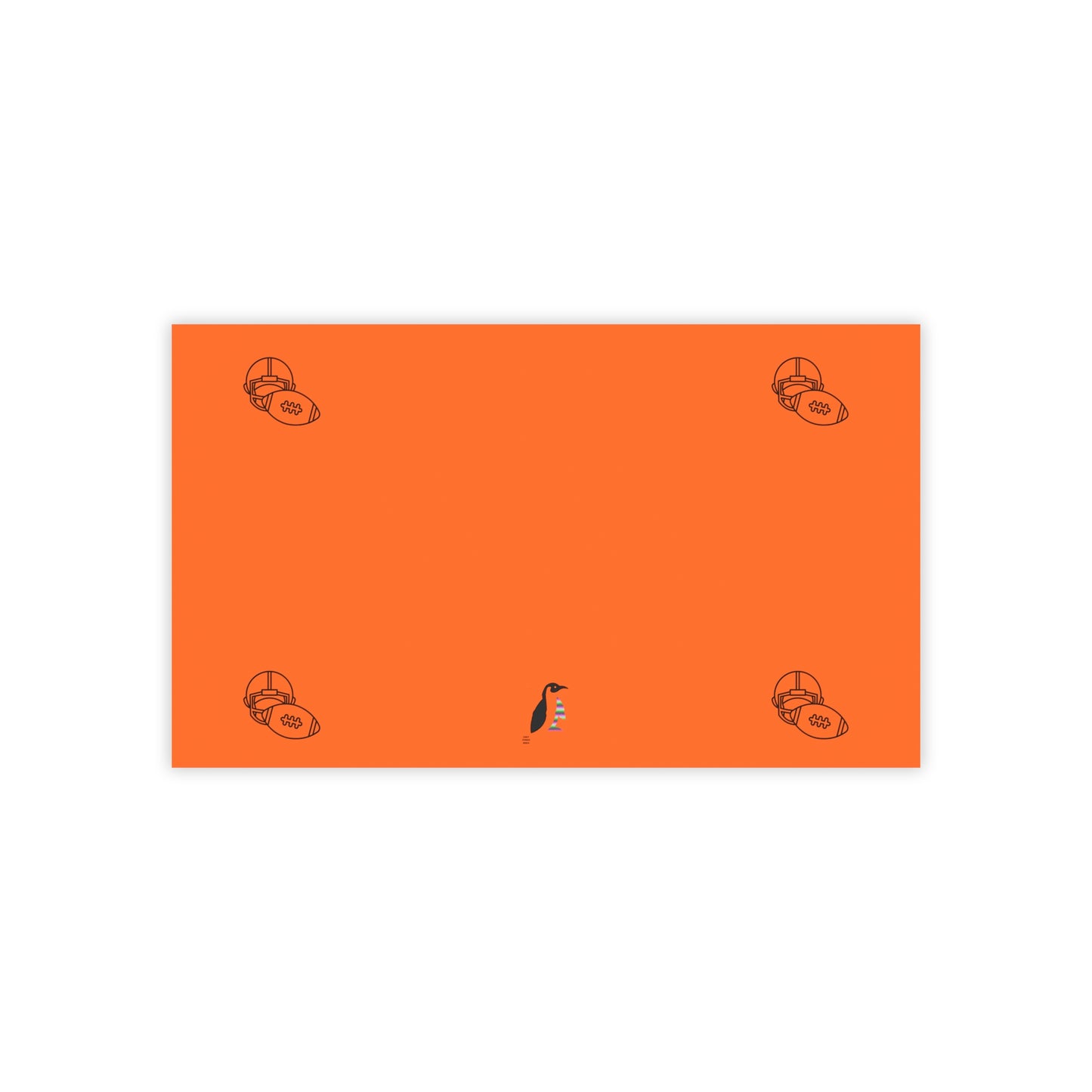 Post-it® Note Pads: Football Orange