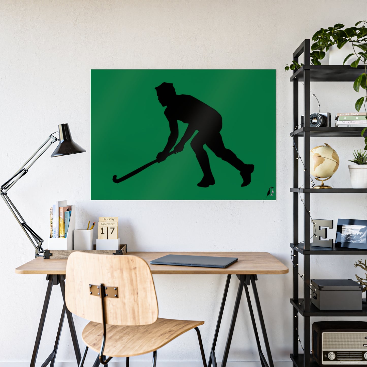 Gloss Posters: Hockey Dark Green