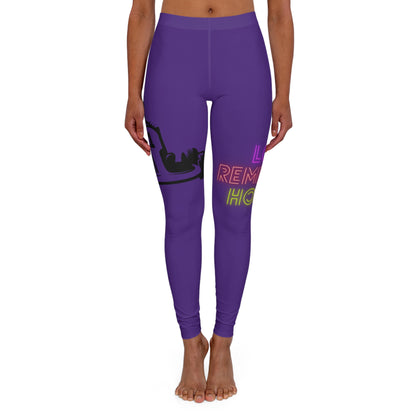 Women's Spandex Leggings: Racing Purple