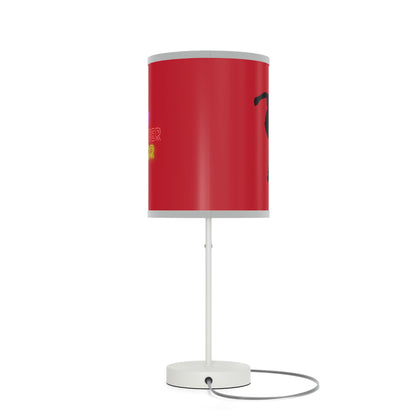 Lamp on a Stand, US|CA plug: Skateboarding Dark Red