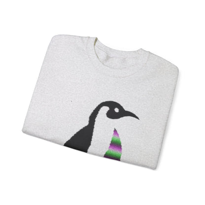 Heavy Blend™ Crewneck Sweatshirt: Crazy Penguin World Logo #1