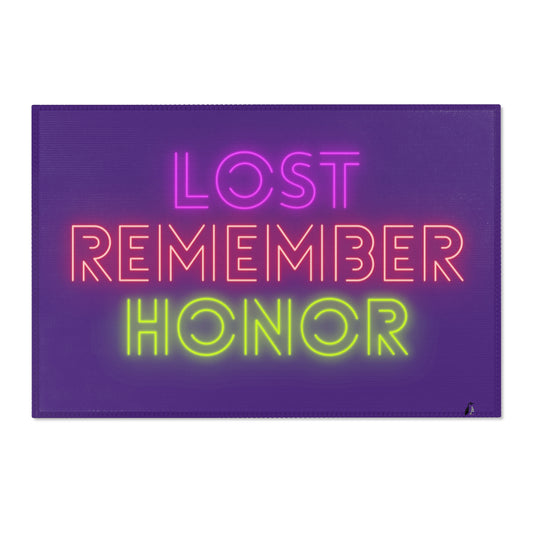 Area Rug (Rectangle): Lost Remember Honor Purple
