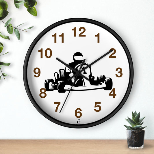 Wall clock: Racing Brown
