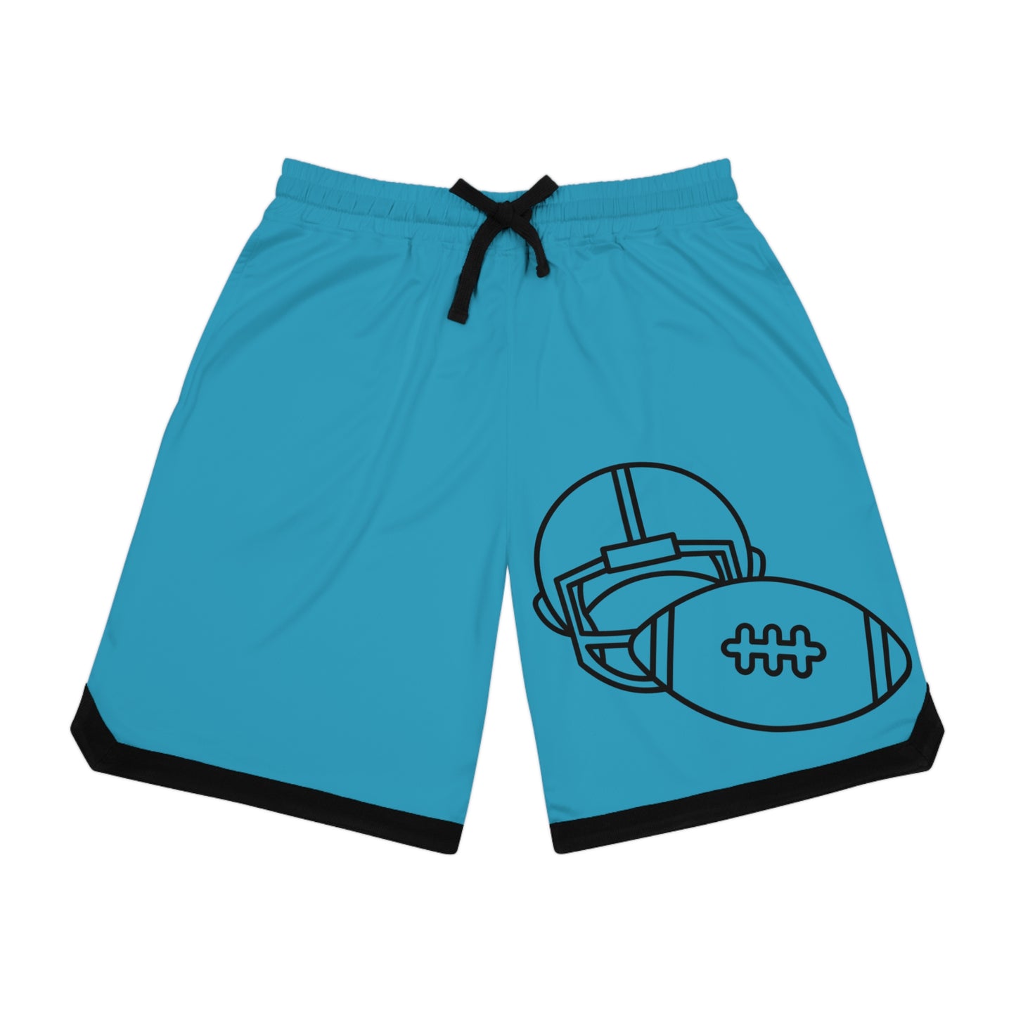 Basketball Rib Shorts: Football Turquoise