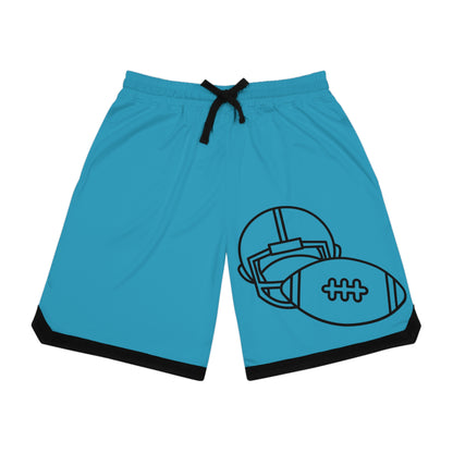 Basketball Rib Shorts: Football Turquoise