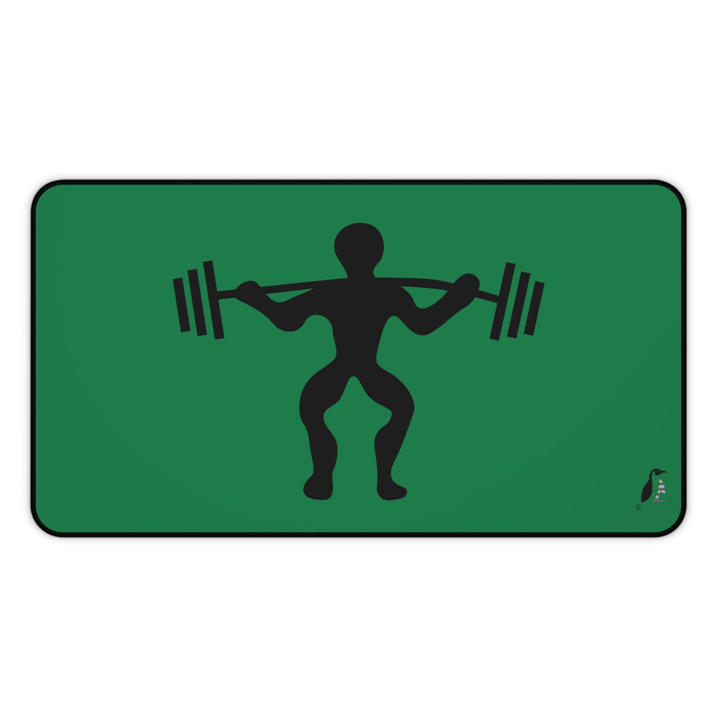 Desk Mat: Weightlifting Dark Green