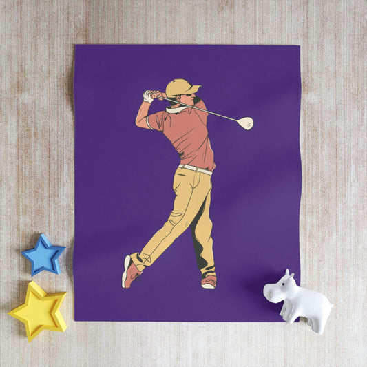 Throw Blanket: Golf Purple