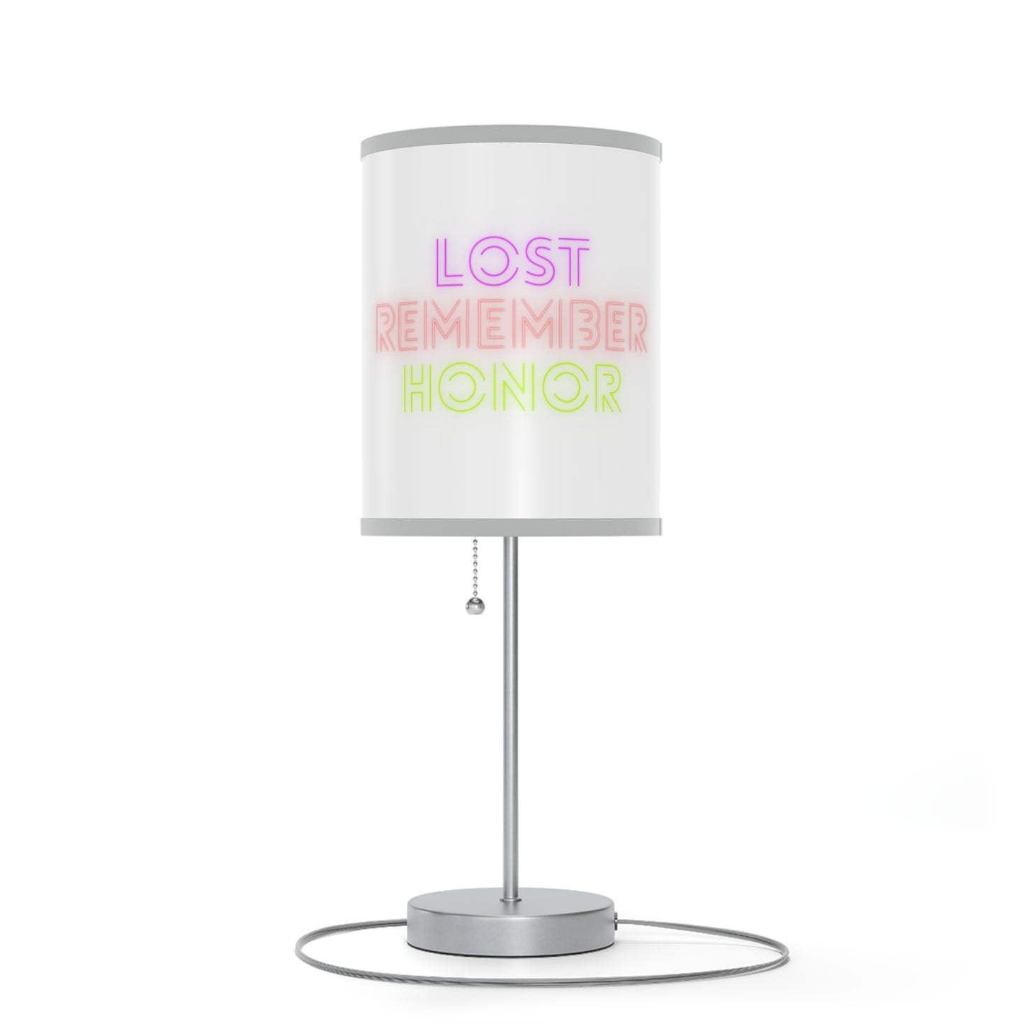 Lamp on a Stand, US|CA plug: Wolves White