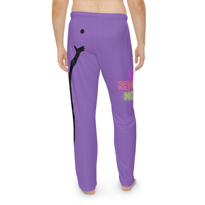 Men's Pajama Pants: Tennis Lite Purple