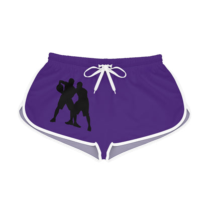 Women's Relaxed Shorts: Basketball Purple