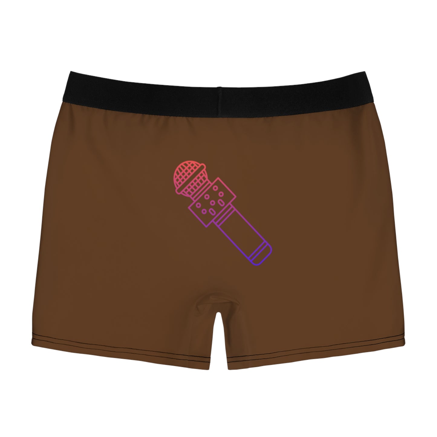 Men's Boxer Briefs: Music Brown