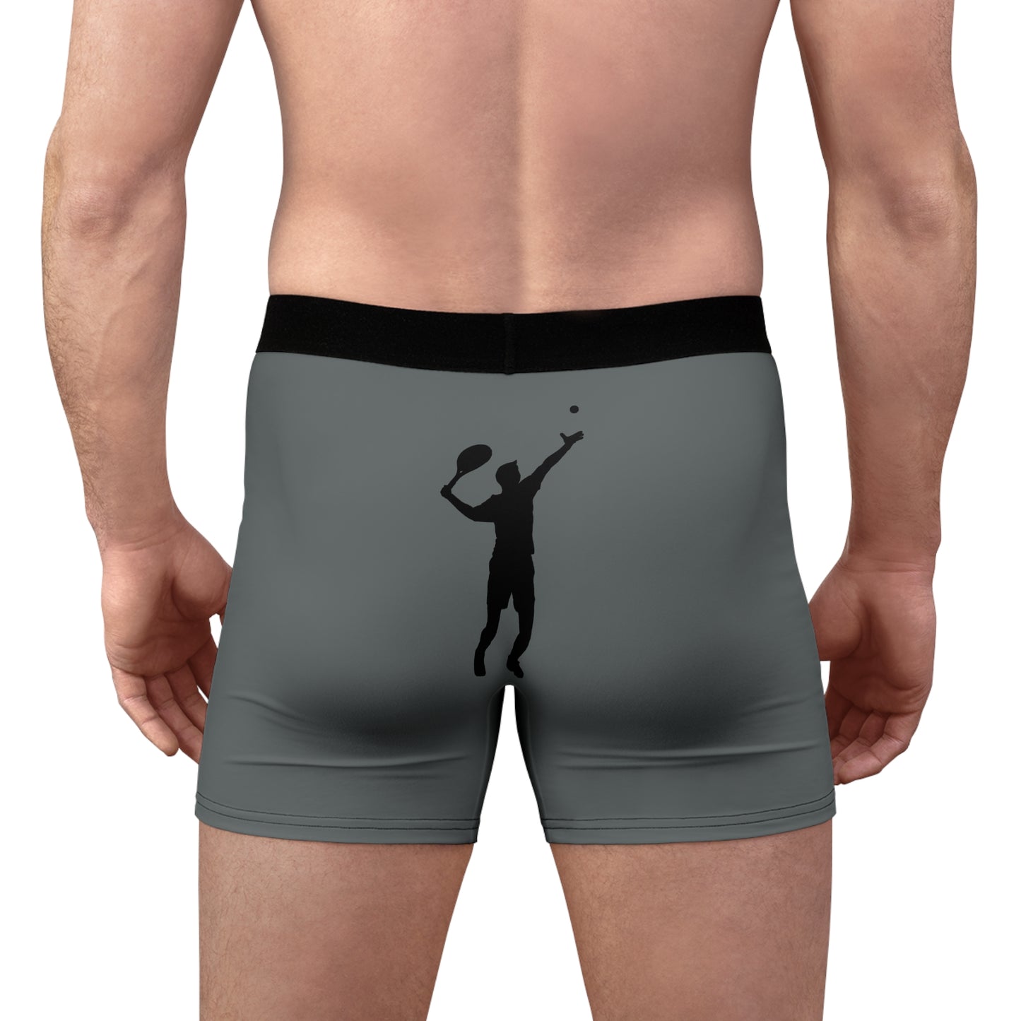 Men's Boxer Briefs: Tennis Dark Grey