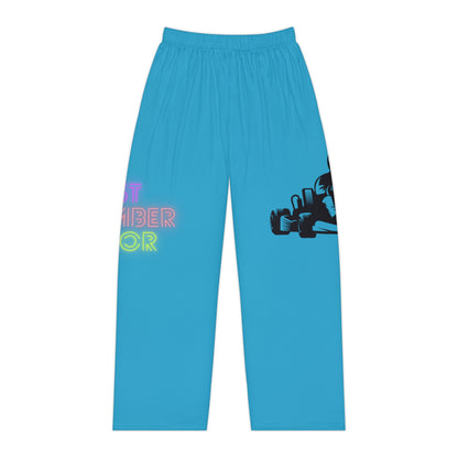 Pambabaeng Pajama Pants: Racing Turquoise 