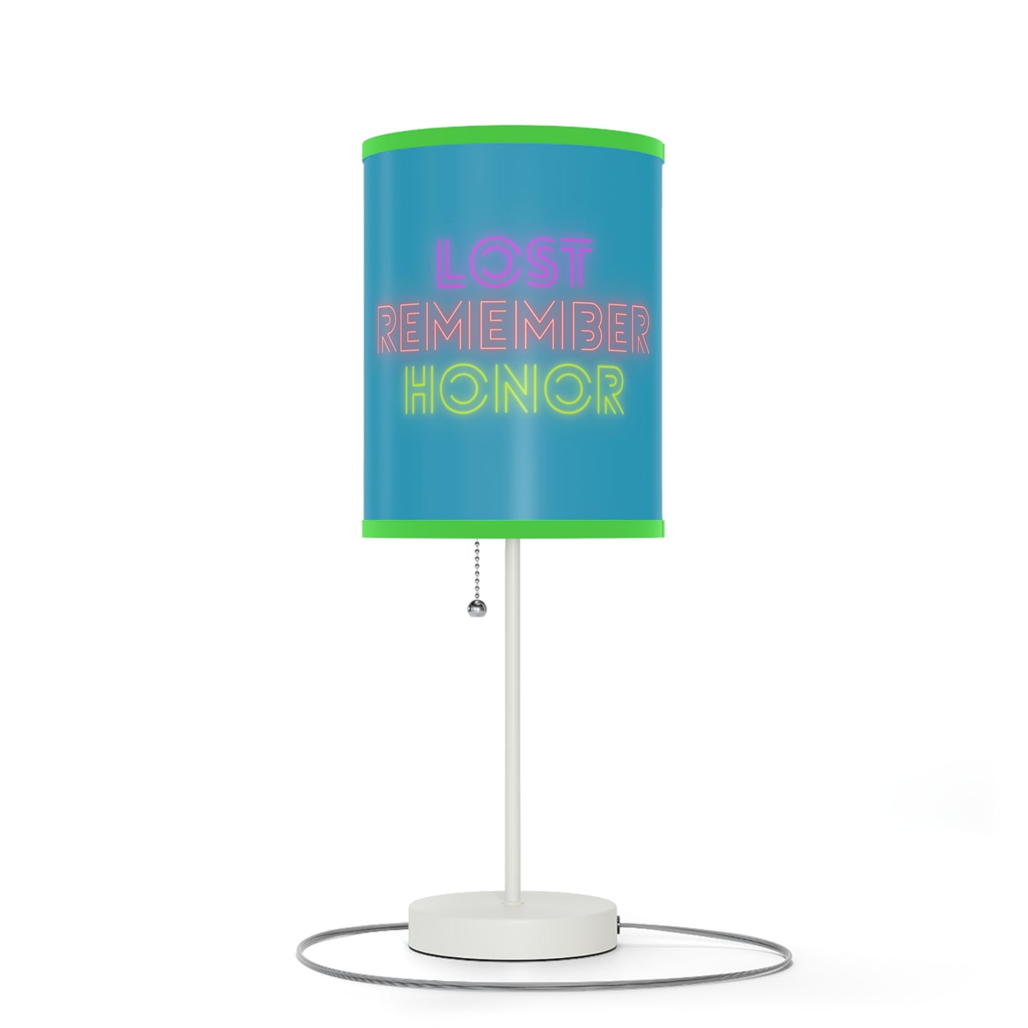 Lamp on a Stand, US|CA plug: Weightlifting Turquoise