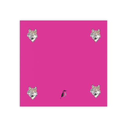 Post-it® Note Pads: Wolves Pink