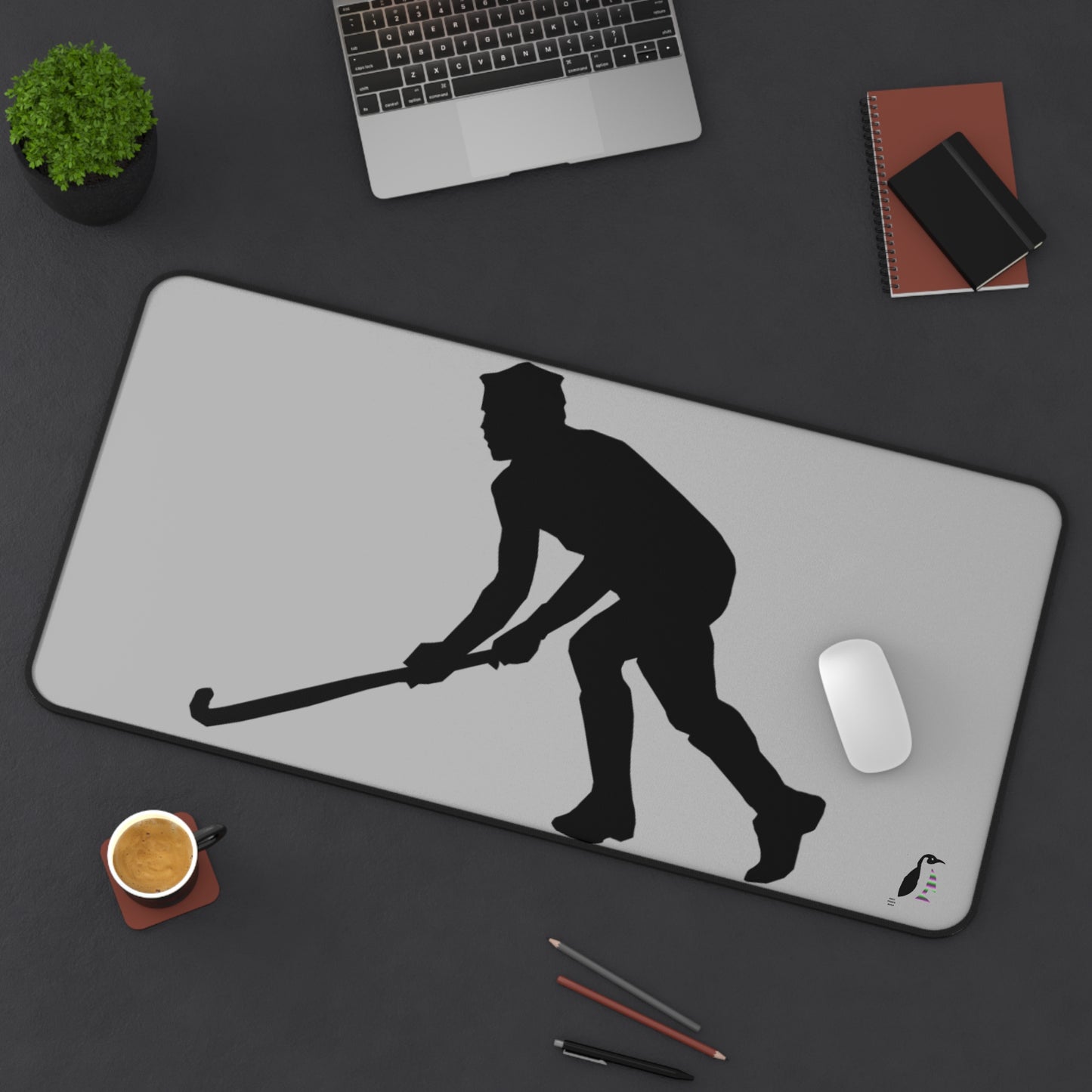 Desk Mat: Hockey Lite Grey