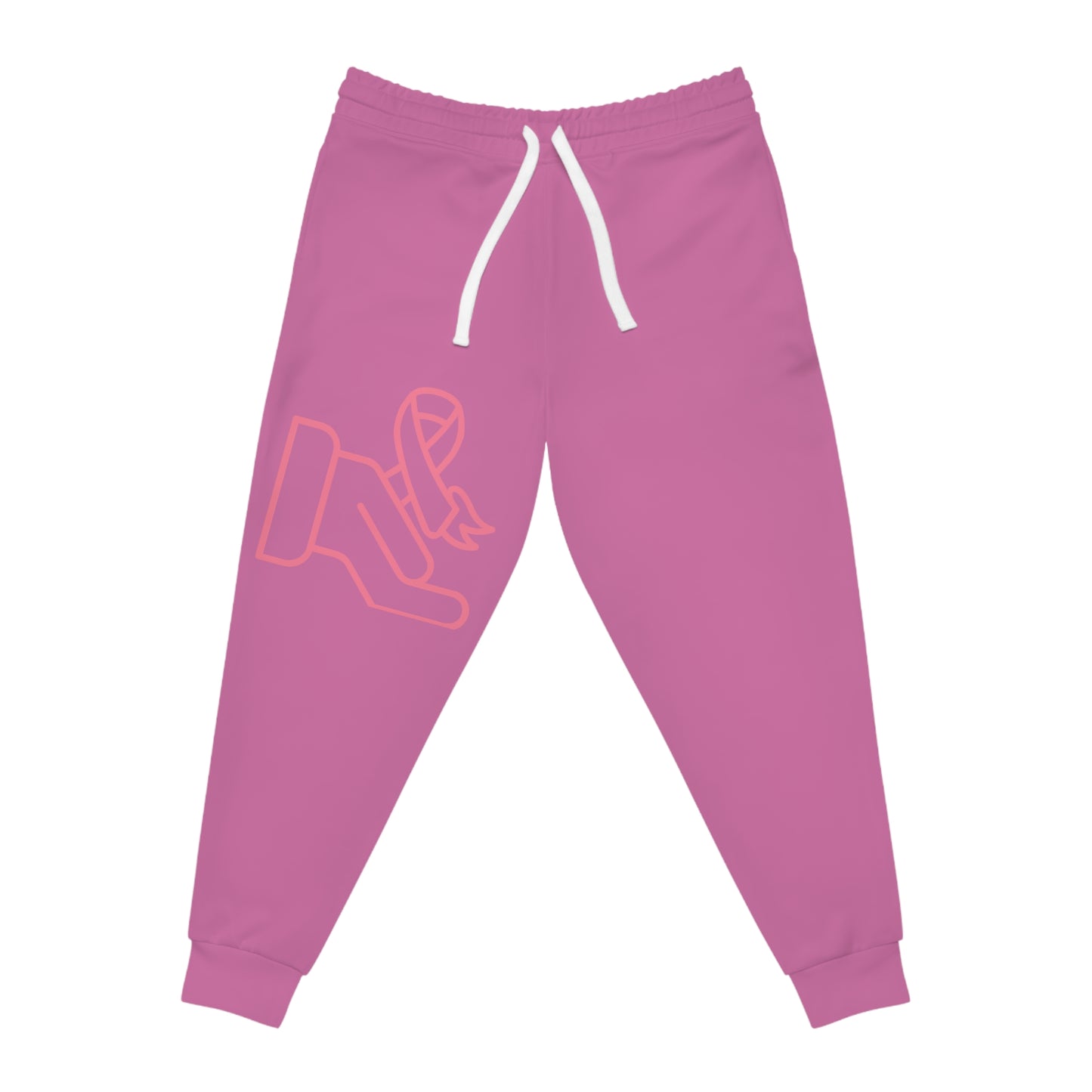 Athletic Joggers: Fight Cancer Lite Pink