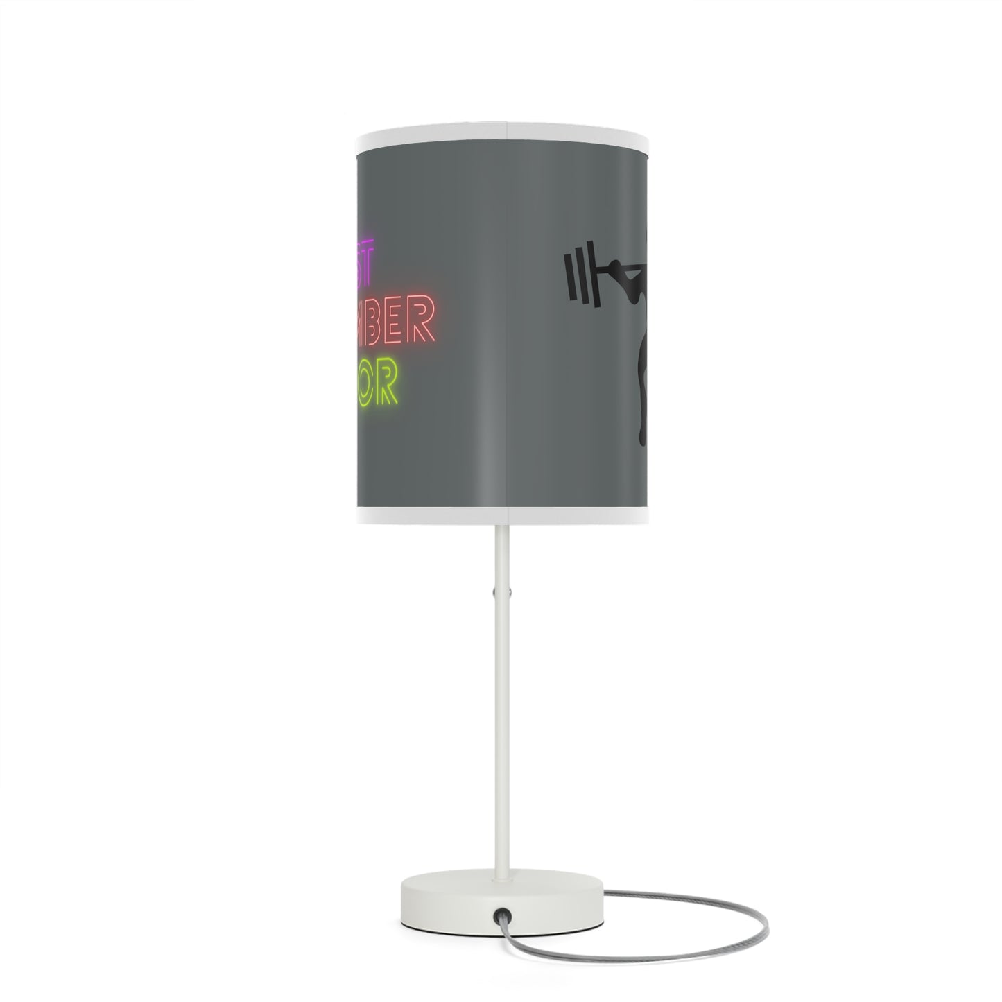 Lamp on a Stand, US|CA plug: Weightlifting Dark Grey