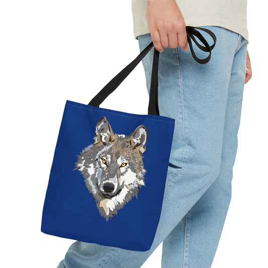 Tote Bag: Wolves Dark Blue