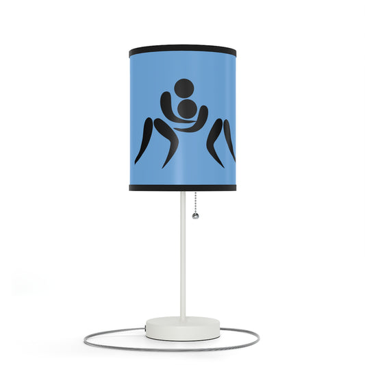 Lamp on a Stand, US|CA plug: Wrestling Lite Blue