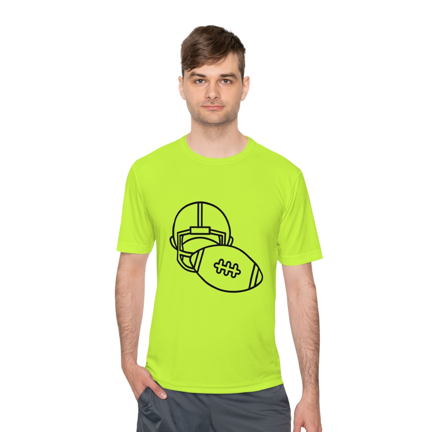 Moisture Wicking Tee: Football #2