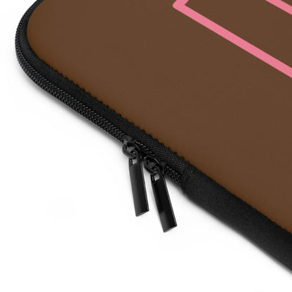 Laptop Sleeve: Fight Cancer Brown