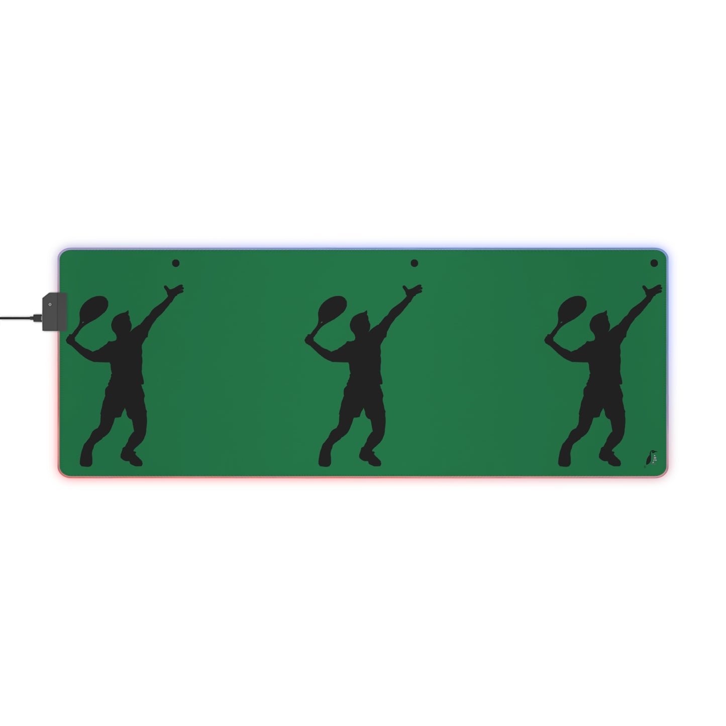 LED Gaming Mouse Pad: Tennis Dark Green