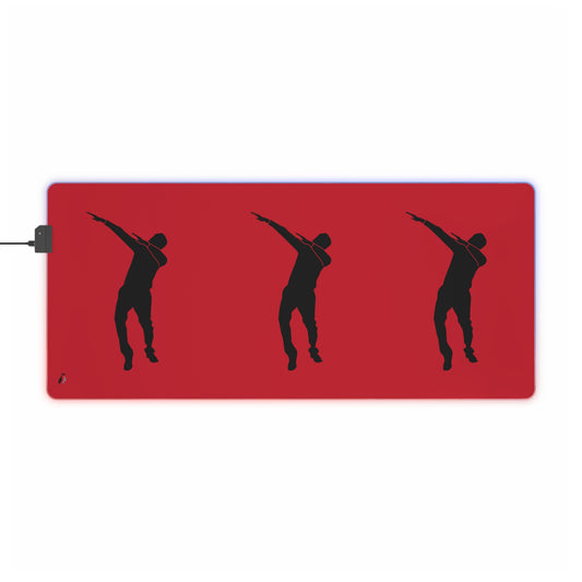 LED Gaming Mouse Pad: Dance Dark Red
