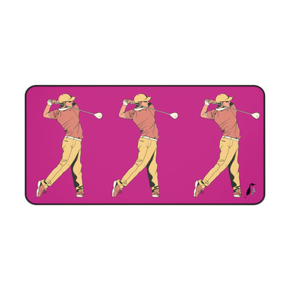 Desk Mat: Golf Pink