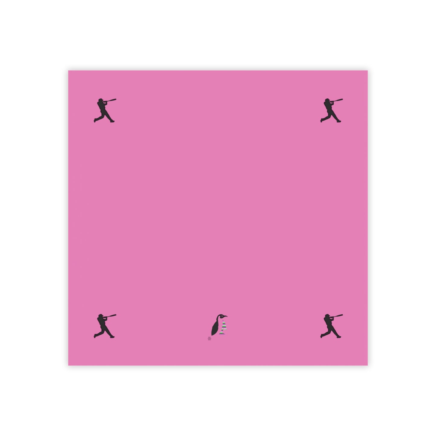 Post-it® Note Pads: Baseball Lite Pink