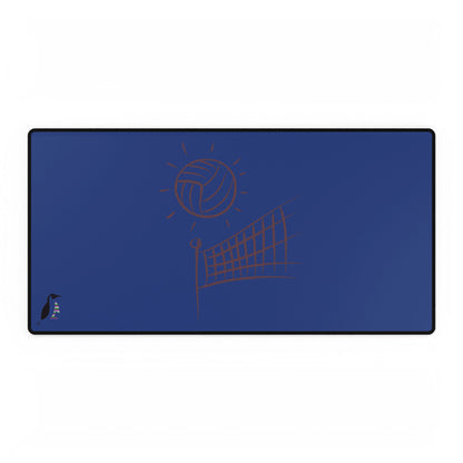 Desk Mats: Volleyball Dark Blue