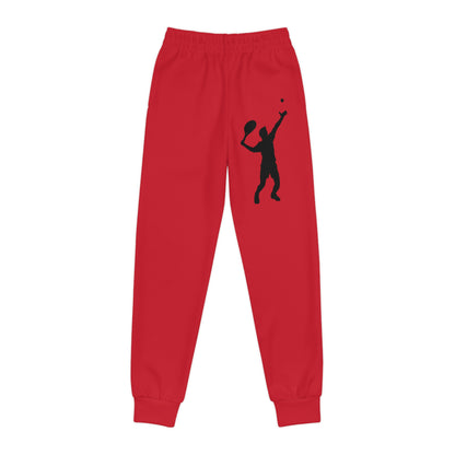 Youth Joggers: Tennis Dark Red