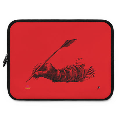 Laptop Sleeve: Writing Red