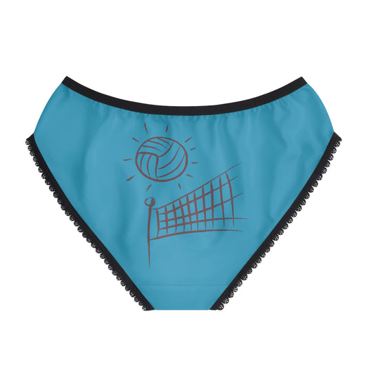 Women's Briefs: Volleyball Turquoise