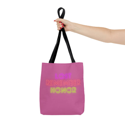 Tote Bag: Lost Remember Honor Lite Pink